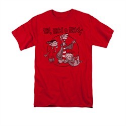 Ed, Edd N Eddy Shirt Gang Adult Red Tee T-Shirt