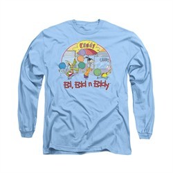 Ed, Edd N Eddy Shirt Long Sleeve Jawbreakers Carolina Blue Tee T-Shirt