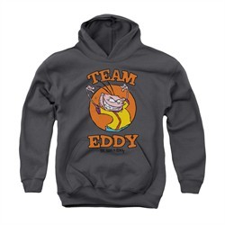 Ed, Edd N Eddy Youth Hoodie Team Eddy Charcoal Kids Hoody