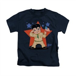 Elvis Presley Shirt Kids Lil GI Navy T-Shirt
