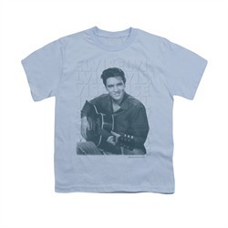 Elvis Presley Shirt Kids Repeat Light Blue T-Shirt