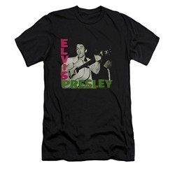 Elvis Presley Shirt Slim Fit Sing It Black T-Shirt