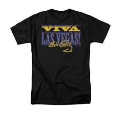 Elvis Presley Shirt Viva Las Vegas Black T-Shirt