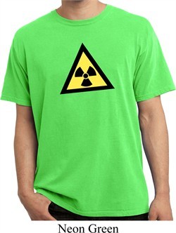 Fallout Shirt Radioactive Triangle Pigment Dyed Tee T-Shirt