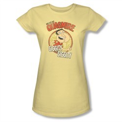 Family Guy Shirt Juniors Quagmire Yellow T-Shirt