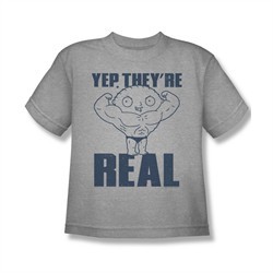 Family Guy Shirt Kids They're Real Silver T-Shirt