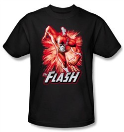 Justice League Kids T-shirt The Flash Red and Gray Youth Black Shirt