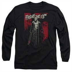 Friday the 13th Long Sleeve Shirt Death Curse Black Tee T-Shirt