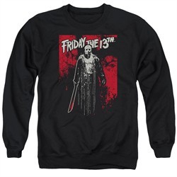 Friday the 13th Sweatshirt Death Curse Adult Black Sweat Shirt