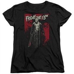 Friday the 13th Womens Shirt Death Curse Black T-Shirt