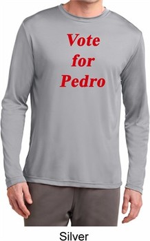 Funny Vote for Pedro Mens Dry Wicking Long Sleeve Shirt