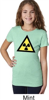 Girls Fallout Shirt Radioactive Triangle Tee T-Shirt