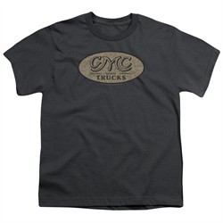 GMC Kids Shirt Vintage Oval Logo Charcoal T-Shirt