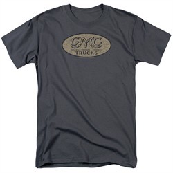GMC Shirt Vintage Oval Logo Charcoal T-Shirt