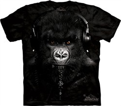 Gorilla Shirt Tie Dye DJ Ape Caesar T-shirt Adult Tee