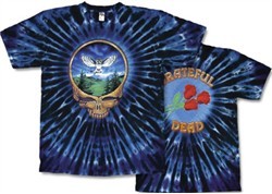 Grateful Dead T-shirt Tie Dye Owl Tee Shirt
