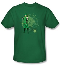 Green Arrow Kids T-shirt Arrow Target DC Comics Youth Kelly Green Tee