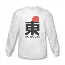 Hai Karate Shirt Logo Long Sleeve White Tee T-Shirt