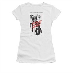 Harley Quinn Shirt Juniors Inked White T-Shirt