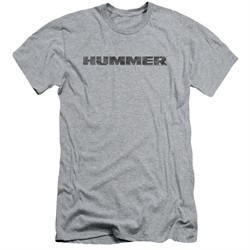 Hummer Slim Fit Shirt Distressed Logo Athletic Heather T-Shirt
