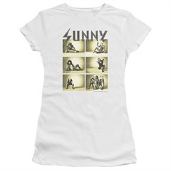 It's Always Sunny In Philadelphia Juniors Shirt Rock Photos White T-Shirt