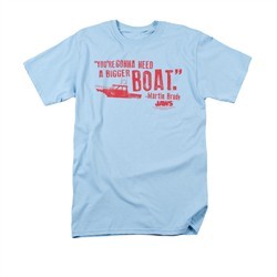 Jaws Shirt Bigger Boat Light Blue T-Shirt