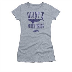 Jaws Shirt Juniors Quint's Athletic Heather T-Shirt