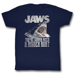 Jaws Shirt Shark Painting Navy T-Shirt