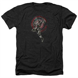 Justice League Movie Shirt Cyborg Heather Black T-Shirt