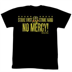 Karate Kid Shirt No Mercy Cobra Adult Black Tee T-Shirt