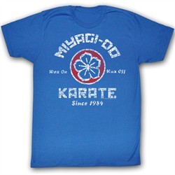 Karate Kid T-Shirt Movie New MDK Adult Royal Blue Tee Shirt
