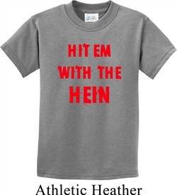 Kids Funny Tee Hit em with the Hein Youth T-shirt