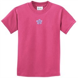 Kids Yoga Shirt Layered Flower Patch Tee T-Shirt