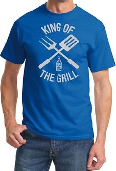 King Of The Grill T-shirt Barbecue Utensils Adult Tee Shirt