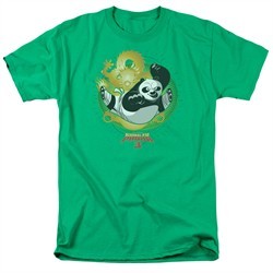 Kung Fu Panda 3 Shirt Drago Po Kelly Green T-Shirt