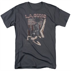 L.A. Guns Shirt From Hollywood Charcoal T-Shirt