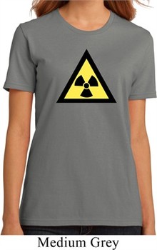 Ladies Fallout Shirt Radioactive Triangle Organic Tee T-Shirt