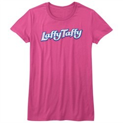 Laffy Taffy Shirt Juniors Candy Logo Hot Pink T-Shirt