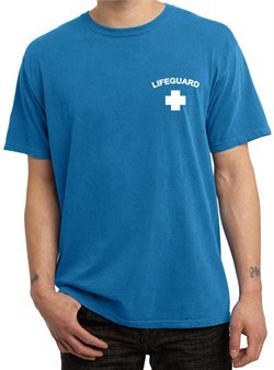 Lifeguard Pigment Dyed T-Shirt Pocket Print