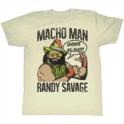 Macho Man Shirt Cartoon Picture Natural T-Shirt