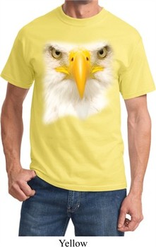 Mens Bald Eagle Shirt Big Bald Eagle Face Tee T-Shirt