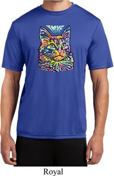 Mens Cat Tee Love Cat Moisture Wicking T-shirt