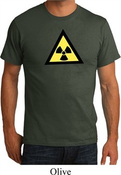 Mens Fallout Shirt Radioactive Triangle Organic Tee T-Shirt