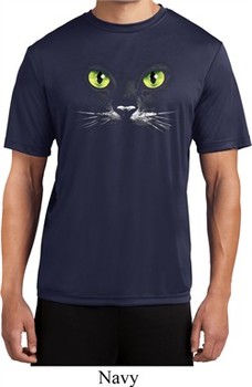 Mens Halloween Shirt Black Cat Moisture Wicking Tee T-Shirt