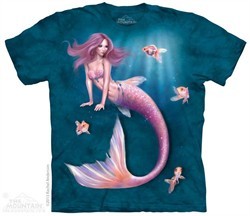 Mermaid Shirt Tie Dye Adult T-Shirt Tee