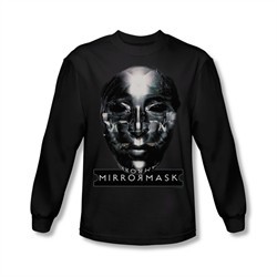 Mirrormask Shirt Mask Long Sleeve Black Tee T-Shirt