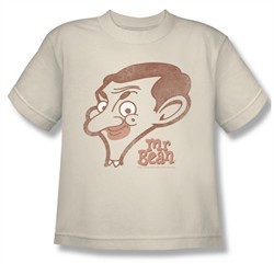 Mr. Bean Kids Shirt Cartoon Head Cream Youth Tee T-Shirt