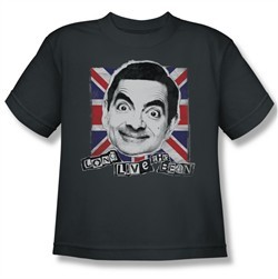 Mr. Bean Kids Shirt Long Live Charcoal Youth Tee T-Shirt