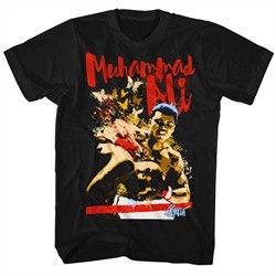 Muhammad Ali Shirt Butterfly Bee Black T-Shirt