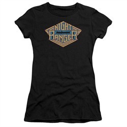 Night Ranger Juniors Shirt Logo Black T-Shirt